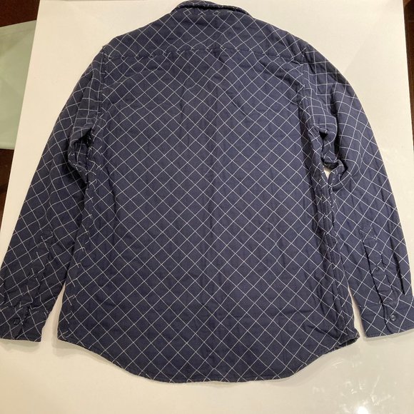 Quiksilver Quilted Jacket Shirt Size M Regular Fit Blue - Picture 7 of 7